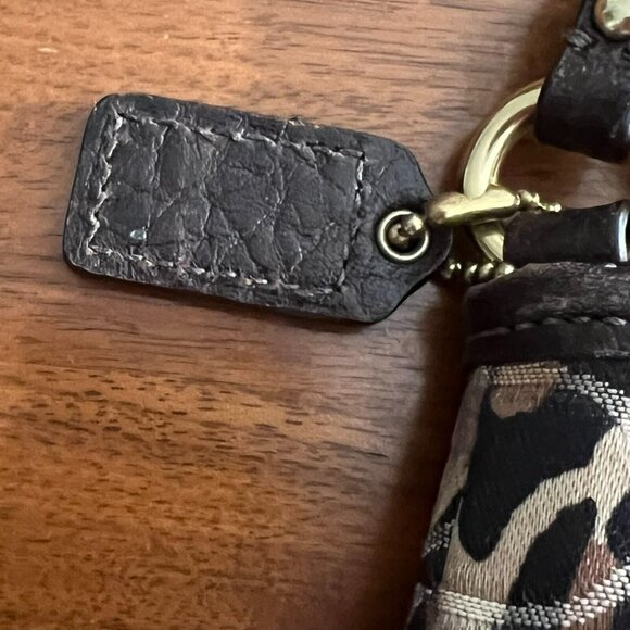 Coach Madison Top Handle Wristlet Pouch In Ocelot - Vintage - EUC - Picture 5 of 12